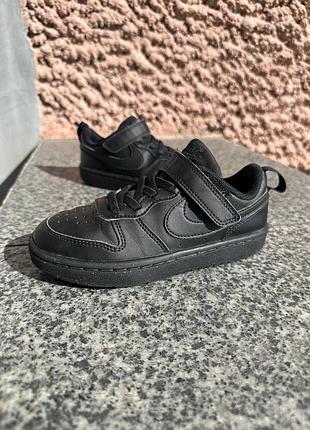 Дитячі кросівки на липучках nike court borough low  оригінал