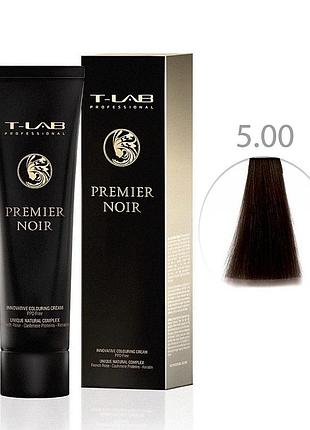 Крем-фарба для волосся t-lab professional premier noir colouring cream 5.00 глубокий натуральный светлый шатен