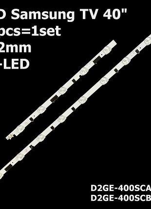 Led підсвітка samsung tv 40" d2ge-400scb-r3 bn96-25304a, bn96-25305a samsung 2013svs40f cy-hf400bglv2h 14шт.