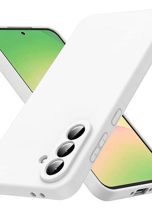 Чохол fiji full soft premium для samsung galaxy a36 5g (a366) протиударний бампер з мікрофіброю white