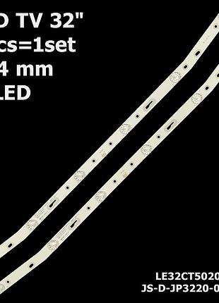 Led підсвітка tv ergo 32" js-d-jp3220-061ec nuova st3151a05-8 st3151a05-9 e32-0a35 pt320at01-1 st3151a04 2шт.