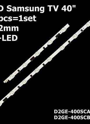 Led підсвітка samsung tv 40" 832mm 13-led d2ge-400sca-r3 + d2ge-400scb-r3 2013svs40f 2013gvs40f 14шт.