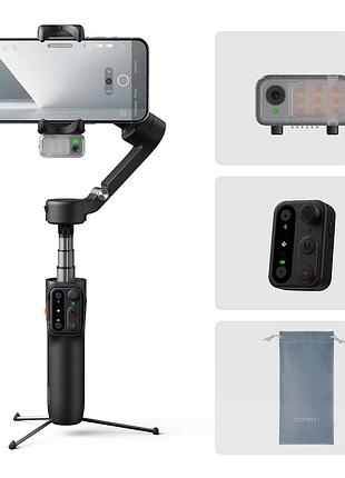 Універсальний стабілізатор відеозйомки гімбал для смартфона hohem isteady v3 black (ios, android) шириною 58-98 мм