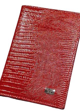 Обложка кожаная паспорт карточки красная desisan 14*10 (турция)