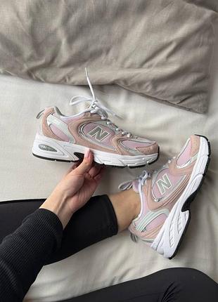 Кроссовки new balance 530 pink white