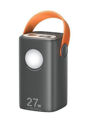 Повербанк remax rpp-123 60000 mah 27w, быстрая зарядка, led дисплей, черный
