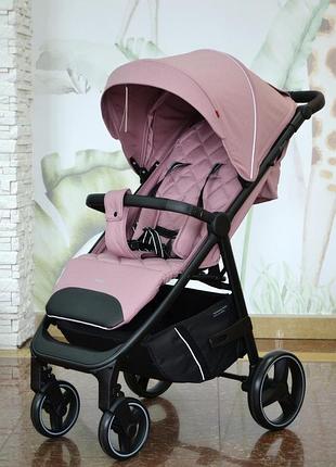 Детская прогулочная коляска - книжка с регулируемой спинкой carrello bravo crl-8512 crystal pink розовая