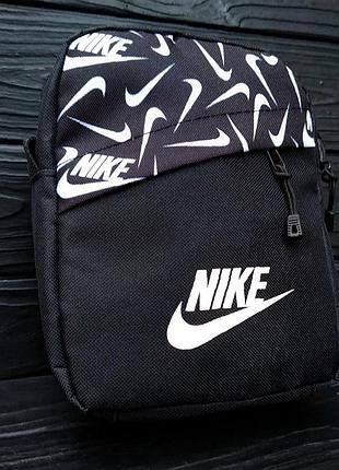 Барсетка nike черная для активного дня и поездок