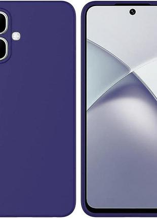Чехол fiji full soft premium для tecno spark go 2 (km4) противоударный бампер с микрофиброй dark blue