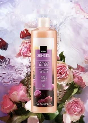 Крем-гель для душу «романтичний світанок», 500 мл . avon senses