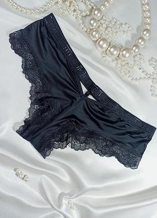 Невероятные трусики трусы чики маслянистая микрофибра + кружево victoria’s secret