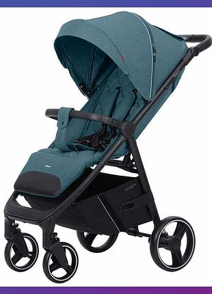 Детская прогулочная коляска - книжка с регулируемой спинкой carrello bravo crl-8512 ice blue синяя