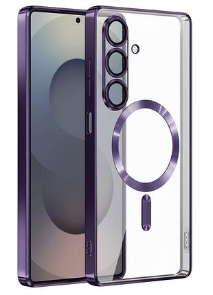 Чохол fiji chrome для samsung galaxy s25 fe 5g (s731) з magsafe та захистом камер purple