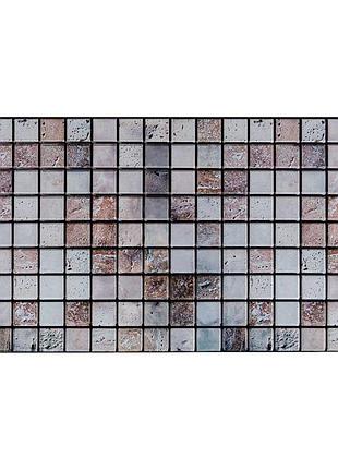 Декоративная пвх панель мозаика 960х480х4мм бежевый мрамор sw-00001433