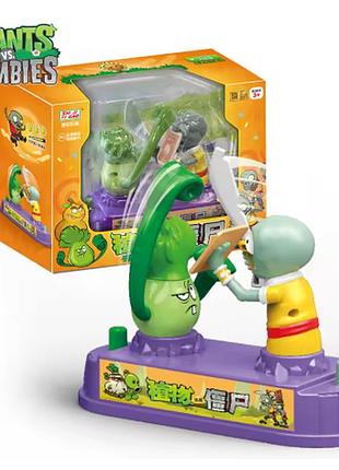 Игровой набор plants vs zombies – игрушка-арена «горох против зомби» с движением