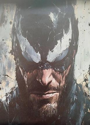 Декоративный постер "веном портрет" для интерьера | картина "venom" marvel арт в стиле живописи, 30х40см