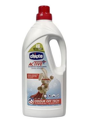 Гель для прання chicco дитячий гіпоалергенний e baby protection detersivo igienizzante, 27 прань, 1500 мл