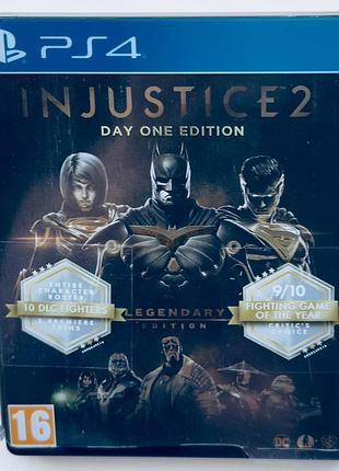 Injustice 2 day one edition legendary edition, б/у, русские субтитры - диск для playstation 4