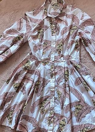 ❤️desmond &amp; dempsy &amp; h&amp;m❤️  коротке плаття з хрусткої бавовняної тканини