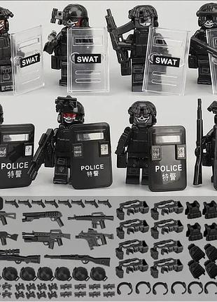 Набор фигурок человечков военные спецназовцы s.w.a.t. 8шт figures sets special forces s.w.a.t. 8pcs