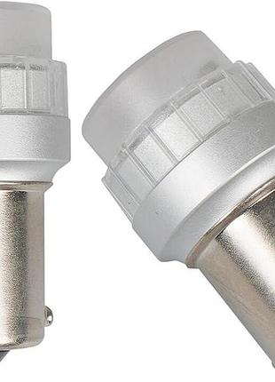 Светодиодные красные габаритные лампы ams vision цоколь p21w v8 1156 1300k на 12v (2 года гарантия)
