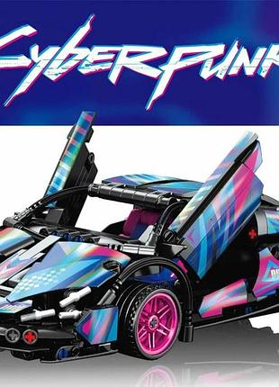 Конструктор "ламборгини" sian cyberpunk 586 деталей constructor lamborghini sian cyberpunk 9055-2