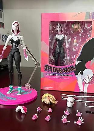 Коллекционная экшн-фигурка spider-gwen: across the spider-verse гвен стейси «человек-паук: сквозь вселенную»