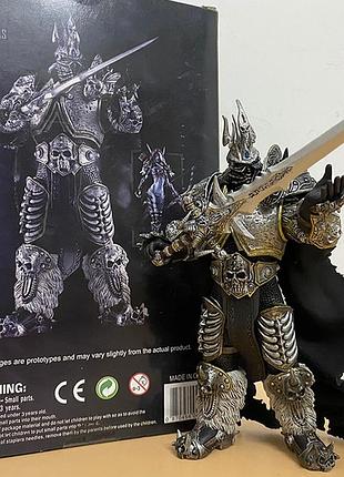 Фигурка arthas the lich king world of warcraft – коллекционная фигура артас менетил король лич, меч frostmourne, 18 см