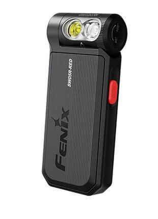 Фонарь ручной fenix sw05r-red led черный