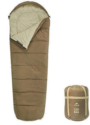 Спальник з капюшоном naturehike mj 600 cnk2300sd014, коричневий