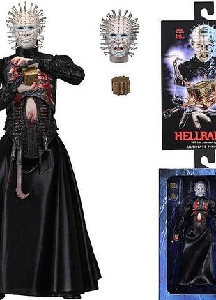 Коллекционная фигурка "восставший из ада" hellraiser ultimate pinhead (хеллрейзер пинхед) с аксессуарами, 18,5 см