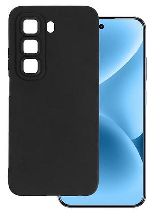 Чехол fiji full soft premium для infinix hot 50 (x6882) противоударный бампер с микрофиброй black