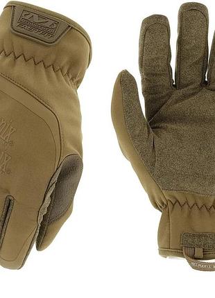 Перчатки тактические зимние mechanix tactical coldwork fastfit coyote, размер l