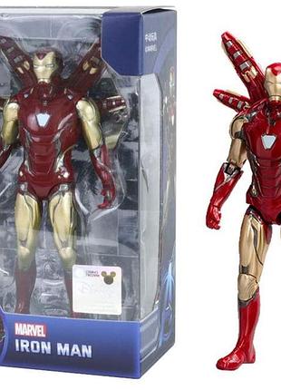 Фигурка iron man с крыльями 12.3 см – коллекционная игрушка marvel avengers / железный человек с аксессуарами