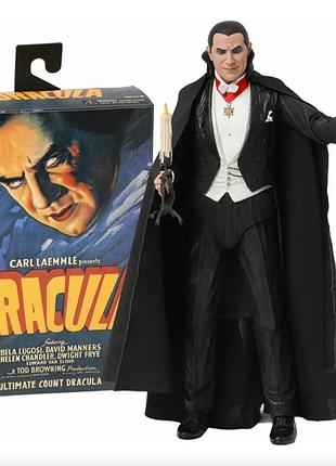 Фігурка dracula neca ultimate 18 см / колекційна рухома фігурка дракула белла луґосі / action figure universal monsters із