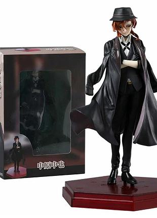 Коллекционная фигурка bungou stray dogs nakahara chuuya / накахара чуя 18 см – коллекционная аниме-фигура с подставкой, bsd figure