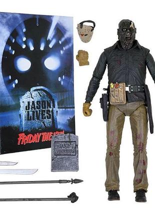 Фигурка jason voorhees / джейсон вургис из фильма friday the 13th: jason lives – коллекционная модель, 18 см, с аксессуарами