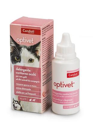 Розчин optiant для догляду за очима для собак котів 50 мл candioli