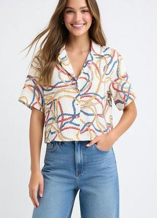 Стильная укороченная блузка от mango