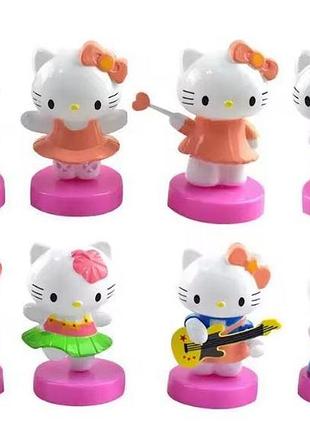 Набор фигурок хелоу китти, игрушки для детей hello kitty, коллекция 8 шт.