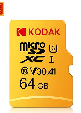 Карта памяти micro sd kodak 64gb u3 a1 class 10 v 30