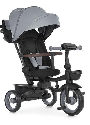 Велосипед триколісний з батьківською ручкою turbotrike mt 1038 owl gray