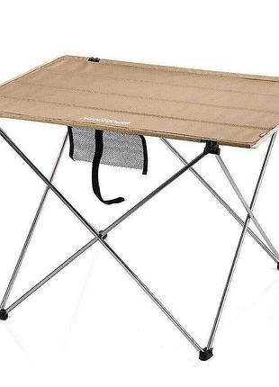 Стол складной naturehike nh20jj020, 1680d oxford/алюминий, размер l, бежевый, бежевый
