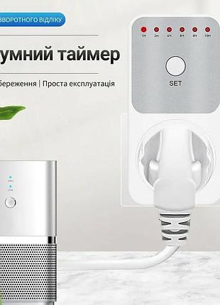 Таймер-розетка evgitech с настройкой времени от 1 до 10 часов 16а/3680вт