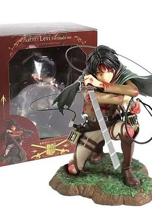 Фигурка аниме для геймеров леви аккерман attack on titan rival ackerman статуэтка атака титанов 16см action figure