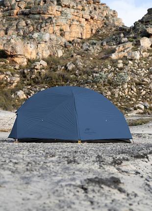 Палатка двухместная ультралегкая naturehike mongar ul nh19m002-j, темно-синяя