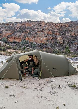 Палатка трехместная naturehike opalus, ul, cnk2450ws036, темно-зеленая