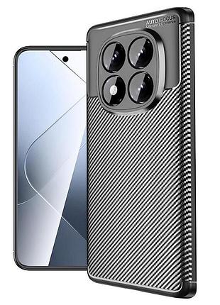 Чехол fiji ultimate carbon для xiaomi redmi note 15 pro 5g противоударный бампер черный