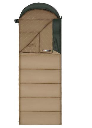 Спальник с капюшоном naturehike sunny day pl02 u250 cnk2550ws028, (8,5°c), правый, коричнево-зеленый