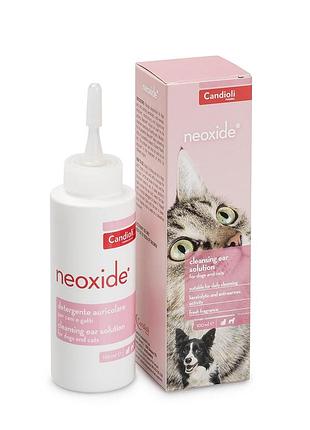 Капли neoxide для гигиены ушей у собак и котов 100 мл candioli